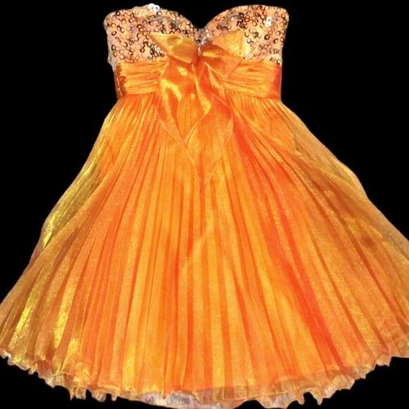 Tony Bowls Dress SZ 2 Sequins Chiffon Ballerina Regency Princess Fairy Dainty